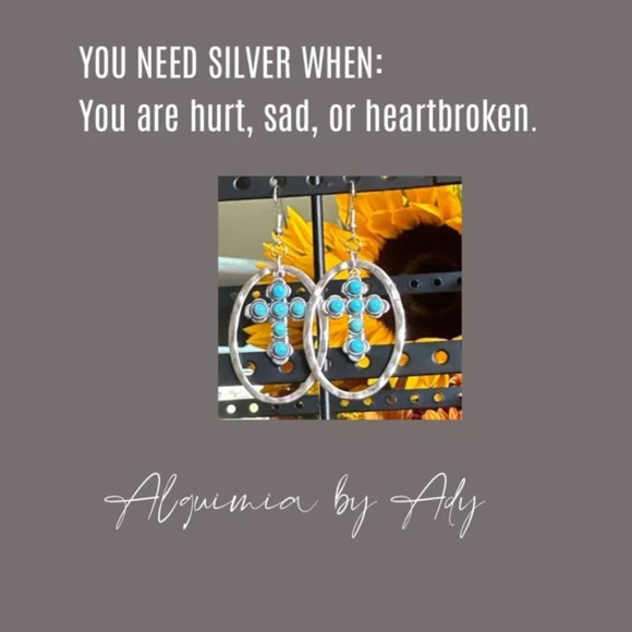 Alquimia by Ady Silver Hoop Earrings - Picture 5 of 5